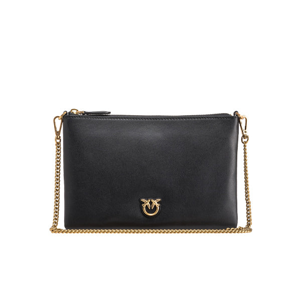 Pinko Women's Classic Flat Love Bag Simply Black/Gold