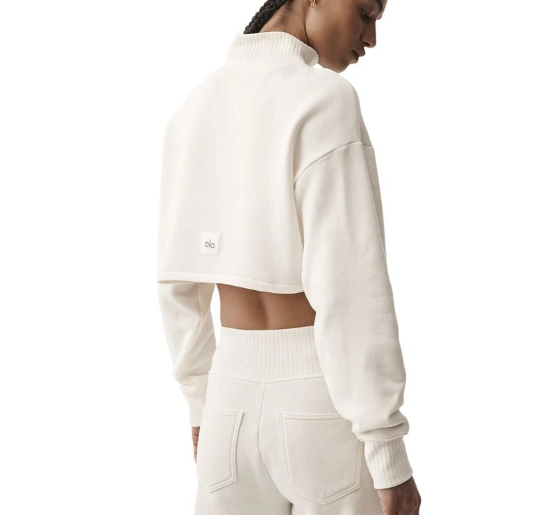 alo Women's Cropped Serenity Coverup Ivory