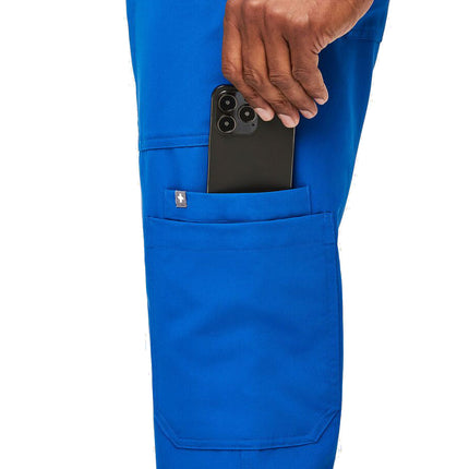 FIGS Men's Cairo Cargo Scrub Pants Royal Blue
