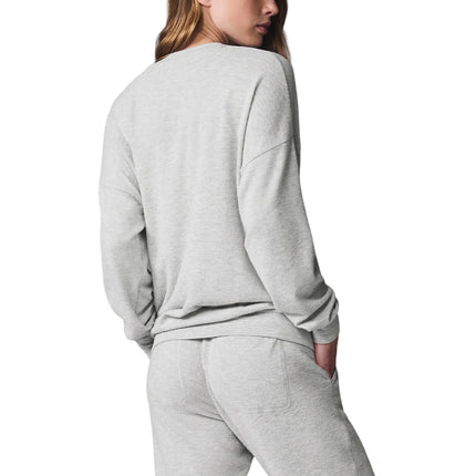 alo Women's Soho Pullover Athletic Heather Grey