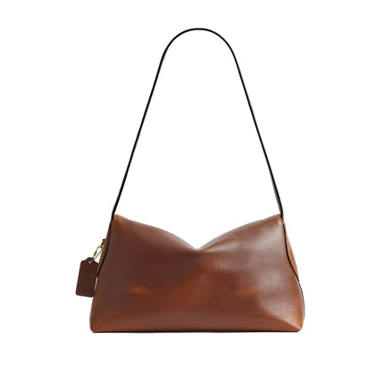 Coach Women's Chelsea Shoulder Bag 30 In Loved Leather Brass/Brown