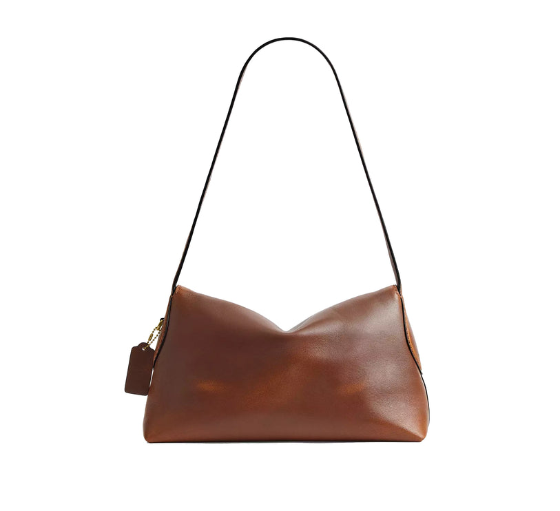 Coach Women's Chelsea Shoulder Bag 30 In Loved Leather Brass/Brown