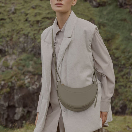 Polène Women's Numéro Dix Edition Textured Olive