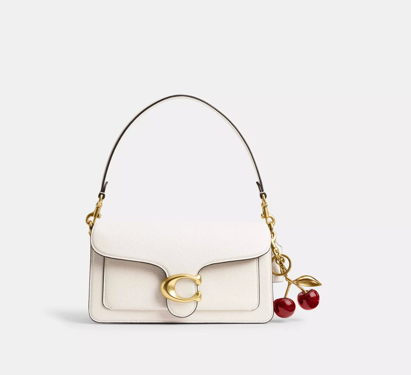 Coach Women's Cherry Bag Charm Brass/Red Apple
