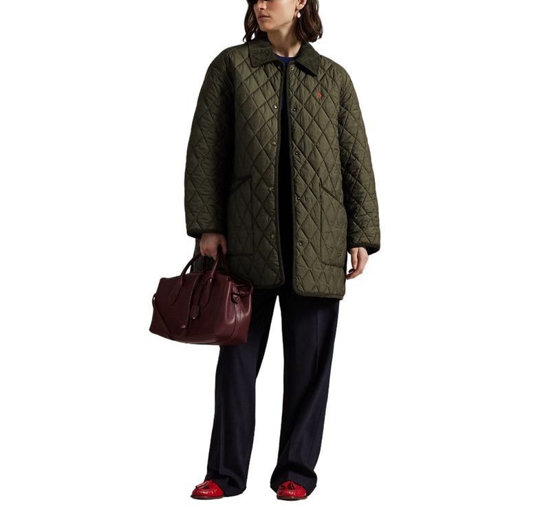 Polo Ralph Lauren Women's Quilted Barn Jacket Ranger Green