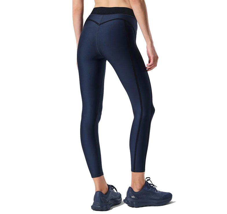alo Women's Airlift High-Waist 7/8 Line Up Legging Navy