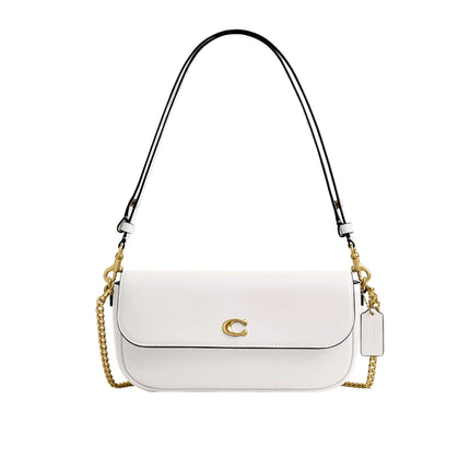 Coach Women's Brook Flap Chain Bag Brass/Chalk