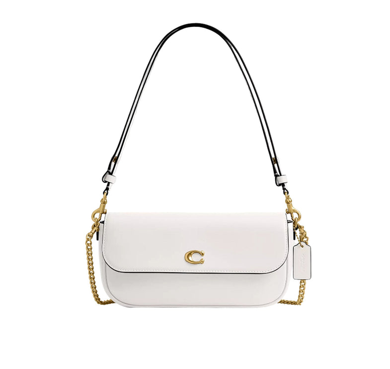 Coach Women's Brook Flap Chain Bag Brass/Chalk