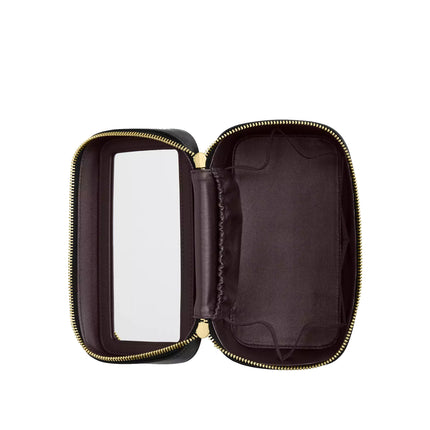 Coach Women's Cosmetic Case In Signature Canvas Gold/Walnut/Black