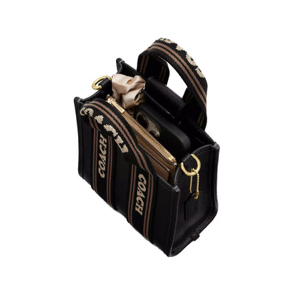 Coach Women's Smith Mini Tote Bag Gold/Black Multi