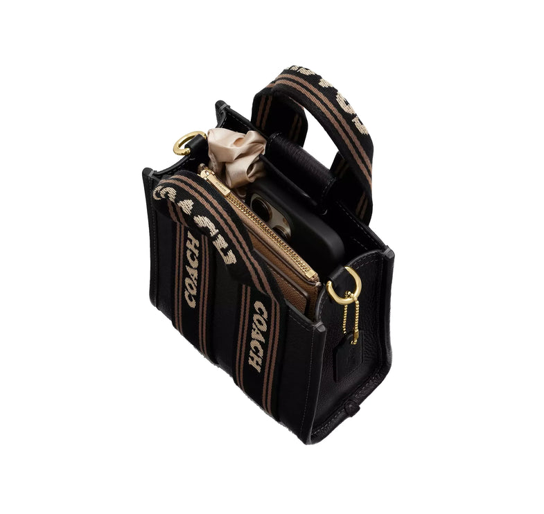 Coach Women's Smith Mini Tote Bag Gold/Black Multi