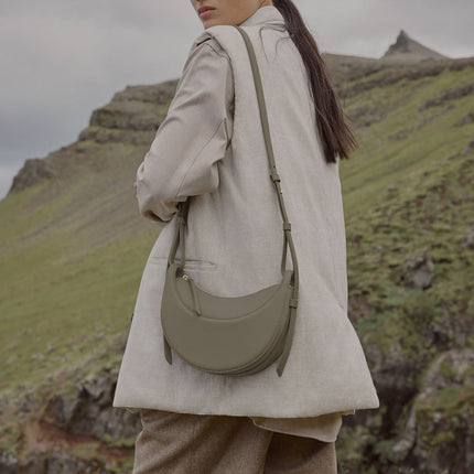 Polène Women's Numéro Dix Edition Textured Olive
