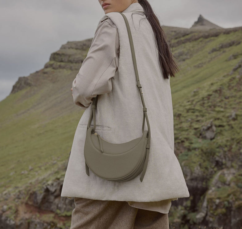 Polène Women's Numéro Dix Edition Textured Olive