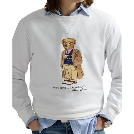 Polo Ralph Lauren Men's Polo Bear Fleece Sweatshirt White