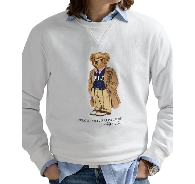 Polo Ralph Lauren Men's Polo Bear Fleece Sweatshirt White