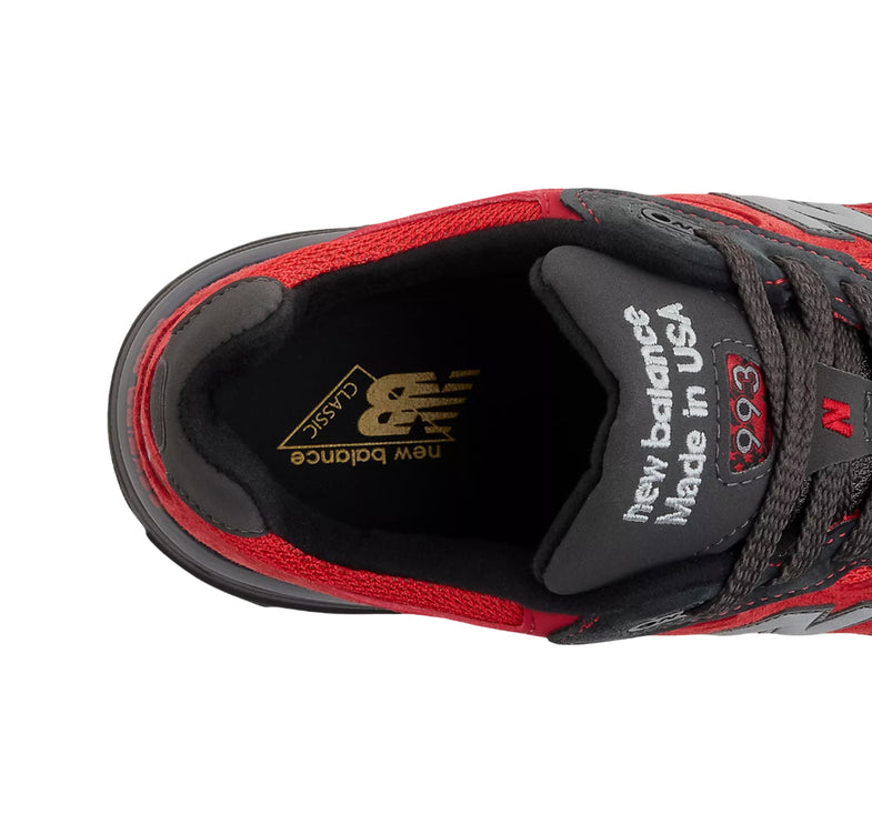 New Balance Made in USA 993 Team Red with True Red and Black Cement U9935CX