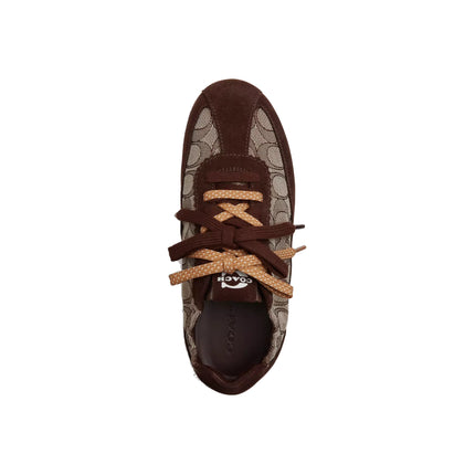 Coach Women's Soft Sneaker In Signature Jacquard Maple/Oak