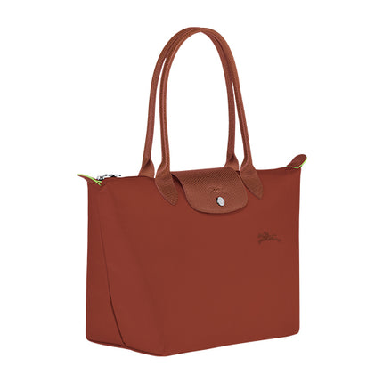 Longchamp Women's Le Pliage Green M Tote Bag Chestnut