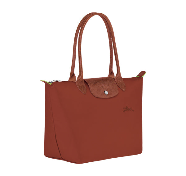 Longchamp Women's Le Pliage Green M Tote Bag Chestnut