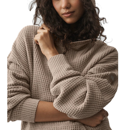 alo Women's Waffle Chenille Edition Hoodie Gravel