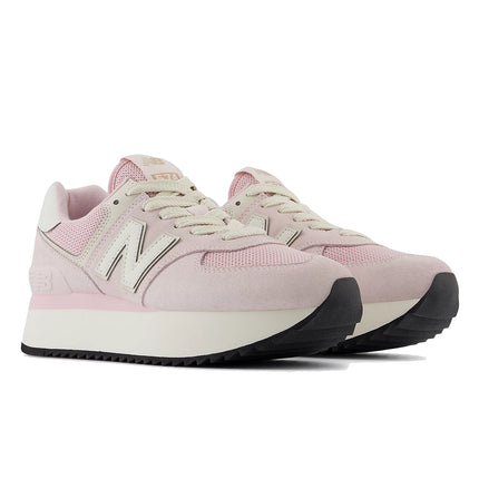 New Balance Women's 574+ Mid Century Pink with Pink Granite and Linen WL574ZAJ