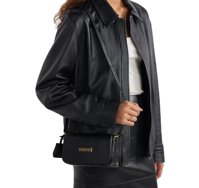 Versace Women's Versace Tag Nappa Mini Bag Black