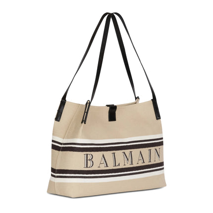 Balmain Women's Medium Release Shopper Bag Beige