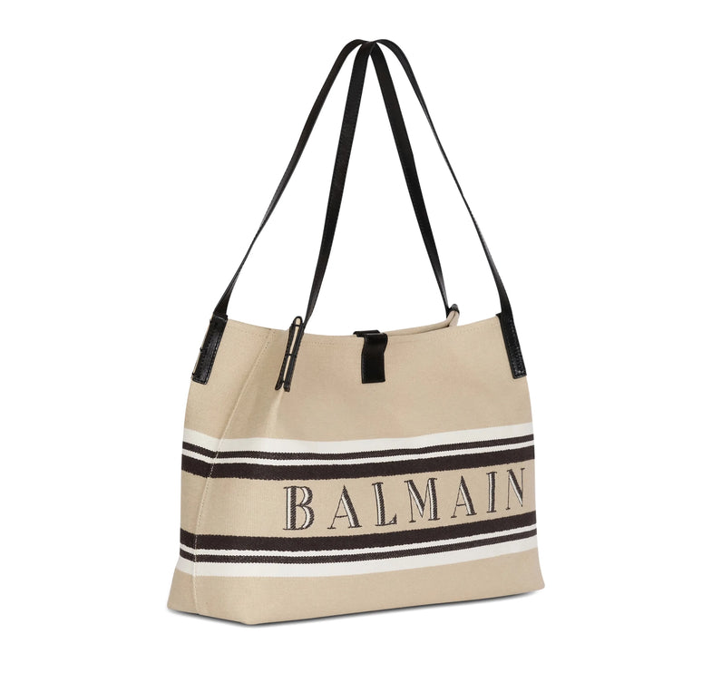 Balmain Women's Medium Release Shopper Bag Beige