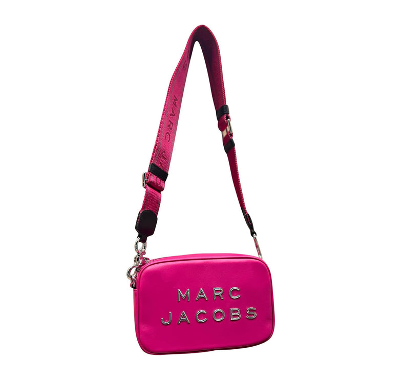 Marc Jacobs Women's Flash Leather Crossbody Bag Lipstick Pink