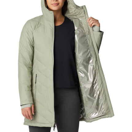 Columbia Women's Heavenly Long Hooded Jacket Safari