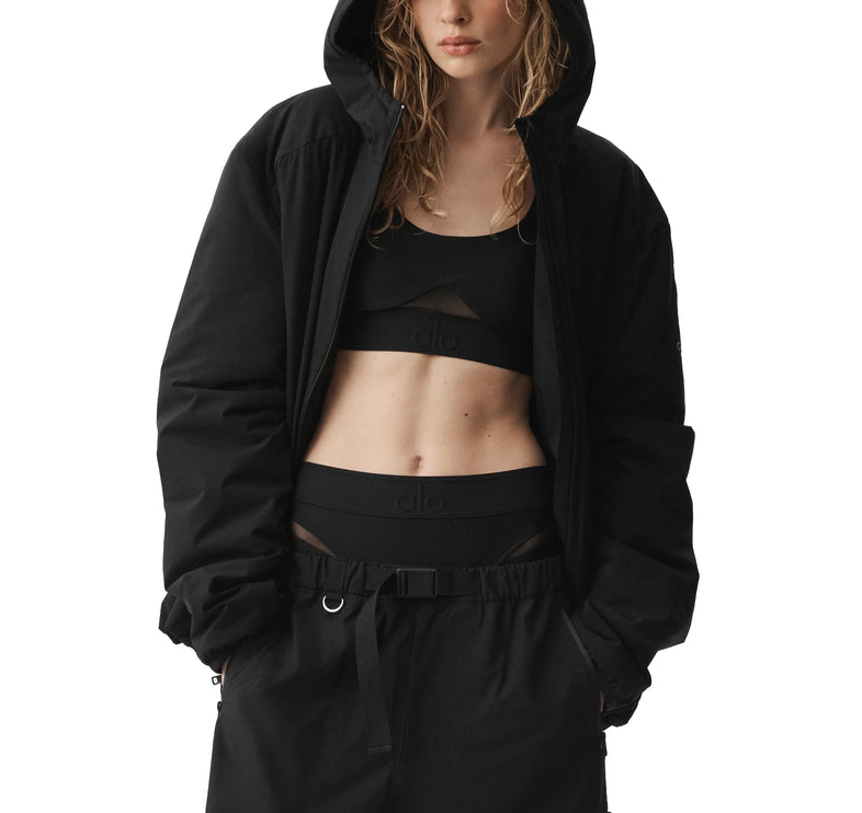 alo Women's Elemental Full-Zip Jacket Black