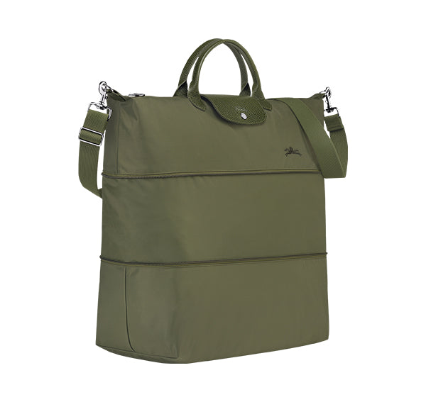 Longchamp Women's Le Pliage Green Travel Bag Expandable Forest