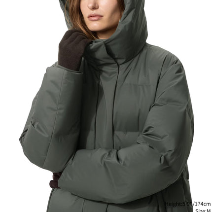 Uniqlo Women's Seamless Down Long Coat 69 Navy