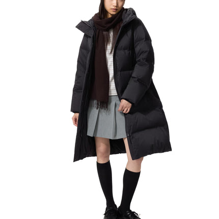 Uniqlo Women's Seamless Down Long Coat 09 Black
