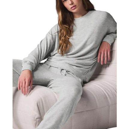 alo Women's Soho Pullover Athletic Heather Grey
