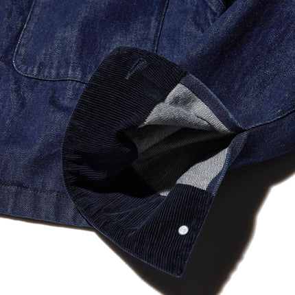 Uniqlo Unisex Zip Up Short Jacket | Denim 69 Navy