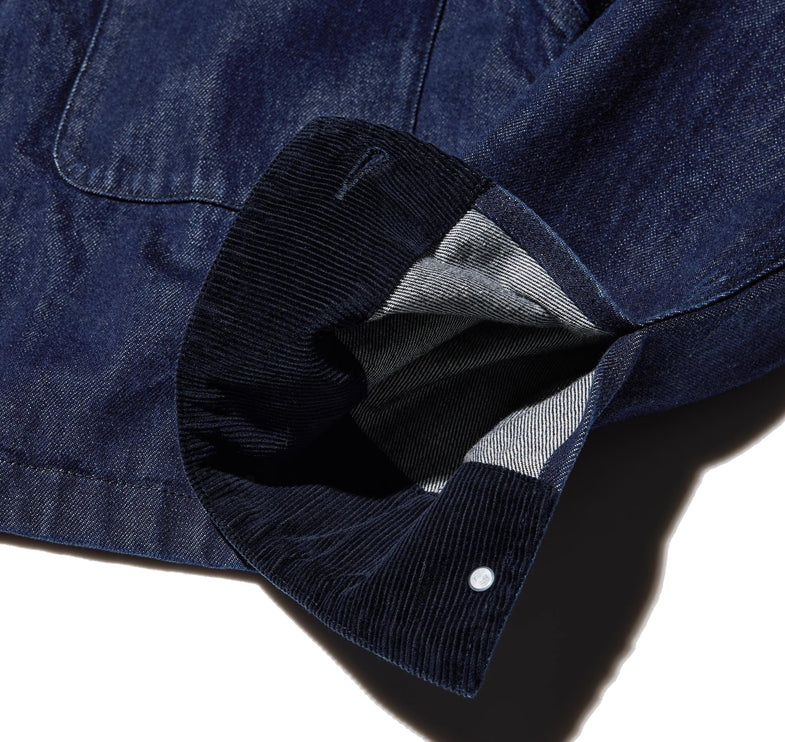 Uniqlo Unisex Zip Up Short Jacket | Denim 69 Navy