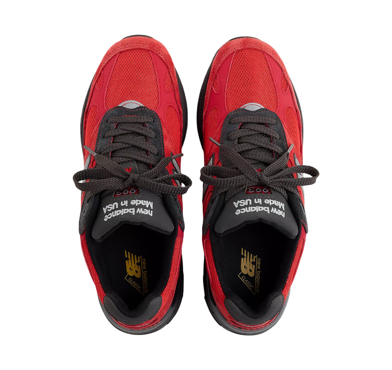 New Balance Made in USA 993 Team Red with True Red and Black Cement U9935CX
