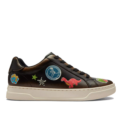 Coach Women's Rexy 10 Th Birthday High Line Sneaker With Sticker Print Black Multi/Silver