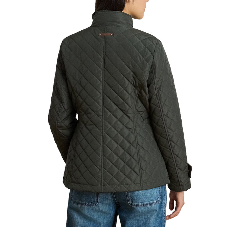 Polo Ralph Lauren Women's Diamond-Quilted Mockneck Jacket Litchfield Loden