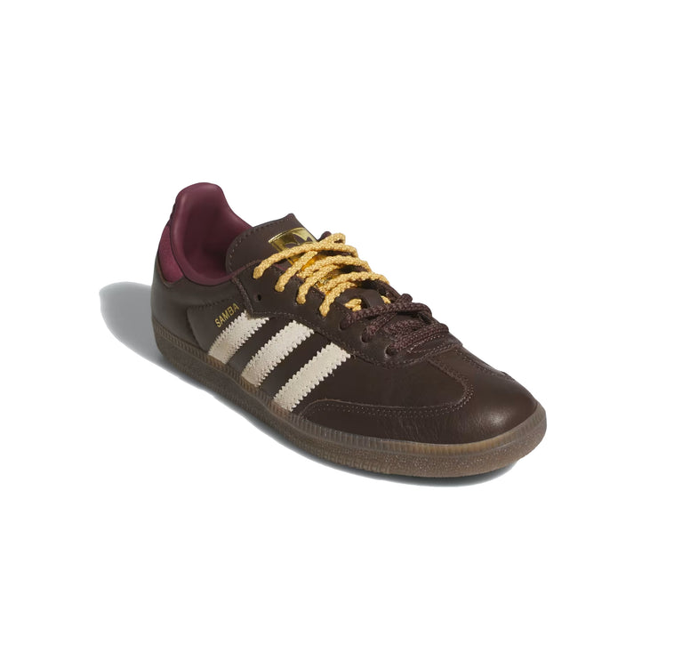 Adidas Women's Samba OG Shoes Brown/Warm Vanilla/Maroon KI8139