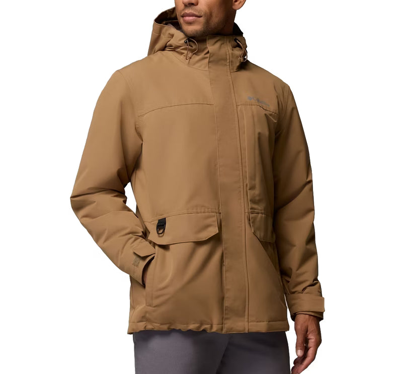Columbia Men's Landroamer Fleece Lined Rain Jacket Delta/Tobacco