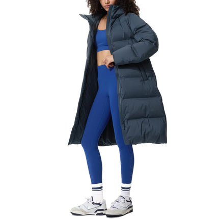 Uniqlo Women's Seamless Down Long Coat 69 Navy