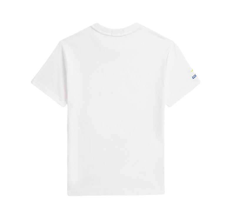 Polo Ralph Lauren Boy's US Open Polo Bear Cotton Tee White
