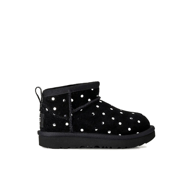UGG Toddlers Classic Ultra Mini Shiny Dots Black
