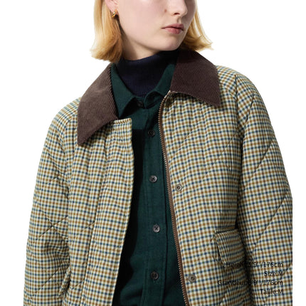 Uniqlo Women's Padded Utility Short Jacket | Pattern 34 Brown