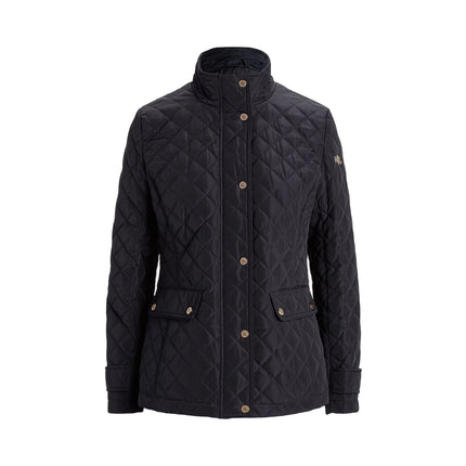 Polo Ralph Lauren Women's Diamond-Quilted Mockneck Jacket Dark Navy