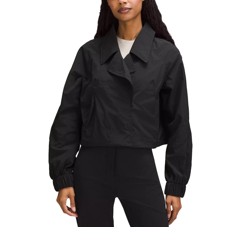 lululemon Women's Cropped Trench Jacket Black