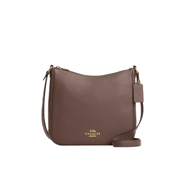 Coach Women's Ellie File Bag Gold/Dark Stone