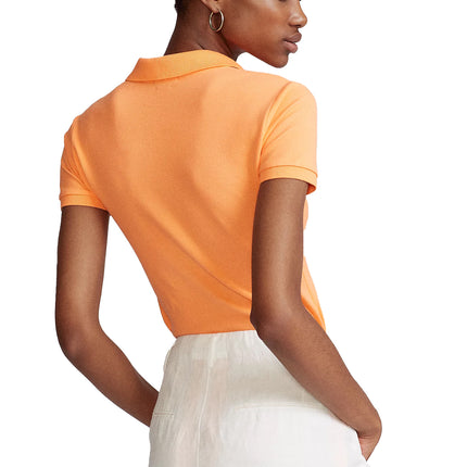Polo Ralph Lauren Women's Slim Fit Stretch Polo Shirt Key West Orange